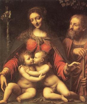 伯納迪諾 盧伊尼 Holy Family With The Infant St John